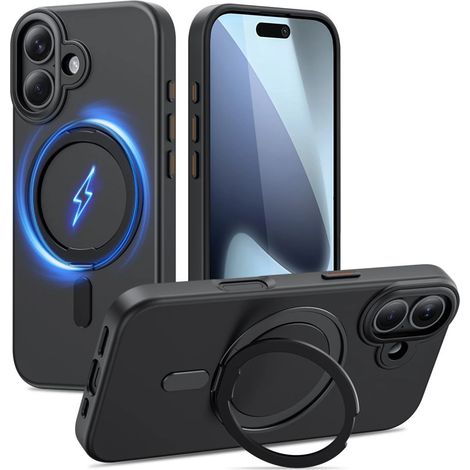 Tech-Protect MagRing MagSafe Hülle für iPhone 17 – mattschwarz (1/5)