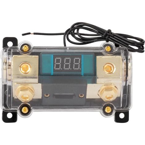 Portafusibili per autoradio, scatola di distribuzione stereo, display digitale (150A) -Crezuo