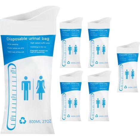 Dailygoods - Bolsa de transporte - Gran capacidad 800 ml - Bolsa desechable para orina