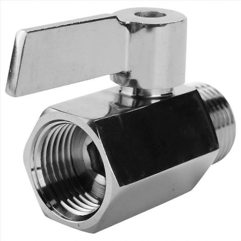 Mini-Kugelhahn aus Edelstahl 304, 1/2 Zoll Innengewinde x Außengewinde, NPT-Gewinde, kompakter Wasserhahn für Sanitärinstallationen und Flüssigkeiten. (1/5)