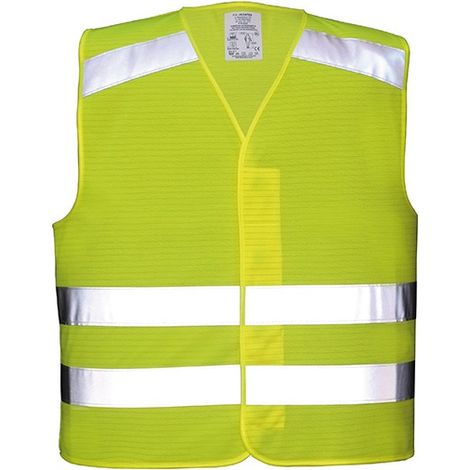 Gilet haute visibilité FORTIS 100%PES,Taille L, jaune fluo (1/5)