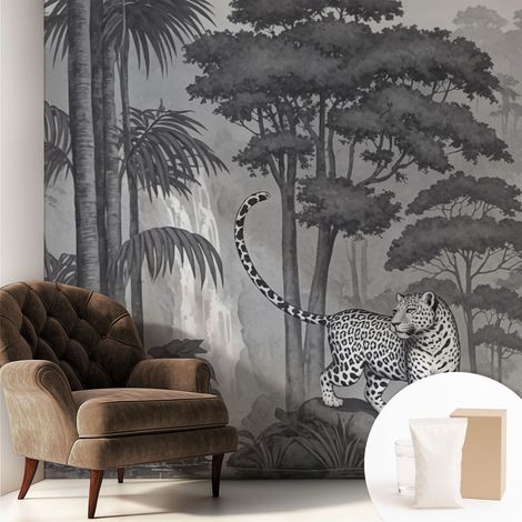 Carta Da Parati - Fotomurale In Vlies - per Decorazione pareti - Per La Cucina Camera Da Letto Per La Soggiorno giungla tropicale 250x250 cm (1/5)