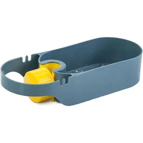 Panier de vidange bol égouttoir évier panier de rangement multifonctionnel éponge support cuisine salle de bain support boîte de rangement bleu (1/5)