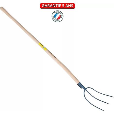 Tenedor de heno con enchufe 3 puntas con mango OUTILS PERRIN