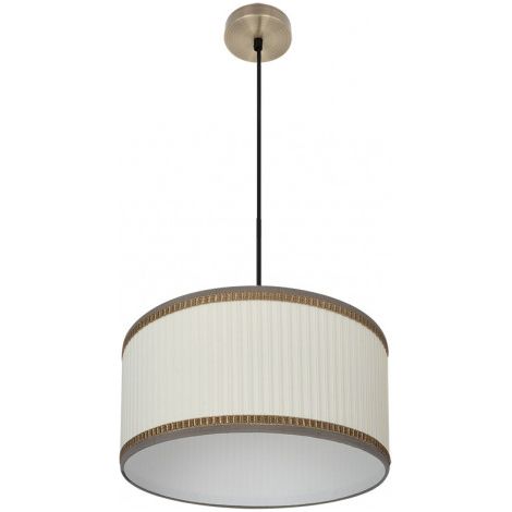 FABRILAMP Leder/beige Pendelleuchte Soprano Verstellbar