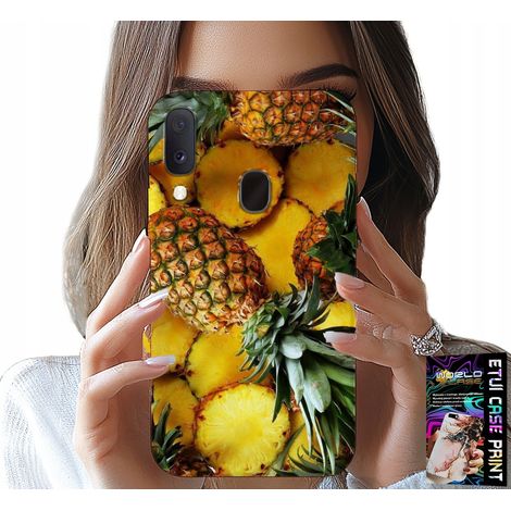 Custodia per Samsung Galaxy A40 - motivo ananas + vetro (1/5)