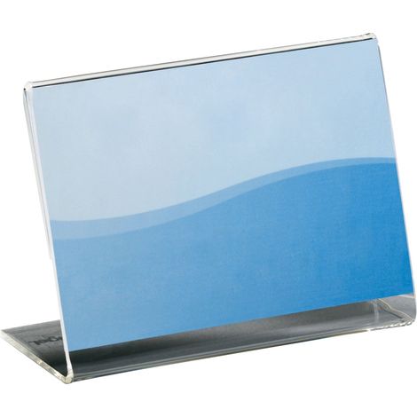 Sigel PA107 Porta-info e porta-prezzi da tavolo, trasparente, acrilico, per 90x60 mm, 10 pz. (1/4)