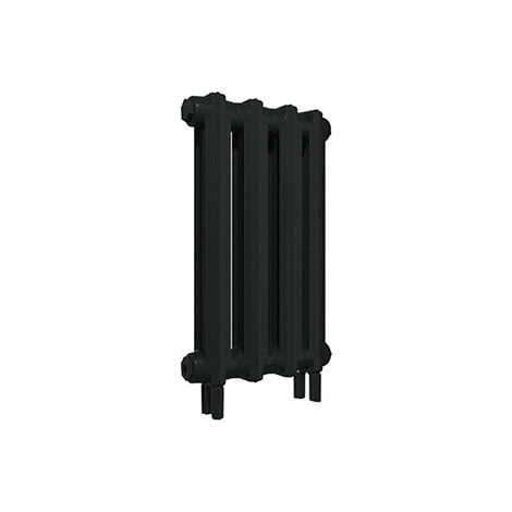 Radiateur eau chaude en fonte noir sur pieds – Hauteur 640mm – Longueur 360mm – Puissance 291W – Design artisanal élégant – Exsensa - 360FB3