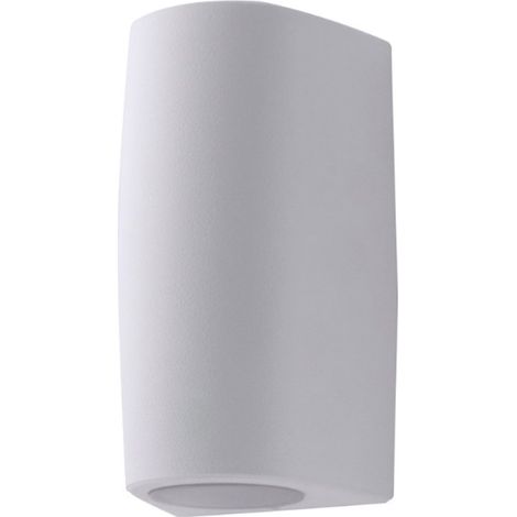 Applique esterno monoemissione top light aosta ap1 bi gu10 led resina