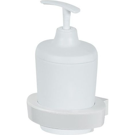 Collection Spirella Lemon, Distributeur de savon liquide 11x8,5x16, ABS et Polypropylène, Blanc (1/2)