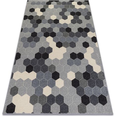 Tappeto HEOS 78537 grigio / crema Esagono grey 160x220 cm