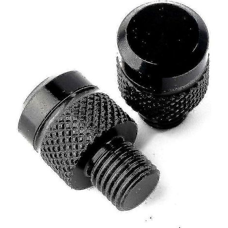 Accessoires moto pour BMW Rnine TR Nine T Rninet Scrambler 2014-2022 2021 : bouchons de rétroviseurs en aluminium usiné CNC, vis et boulons (noir, sans logo). (1/5)
