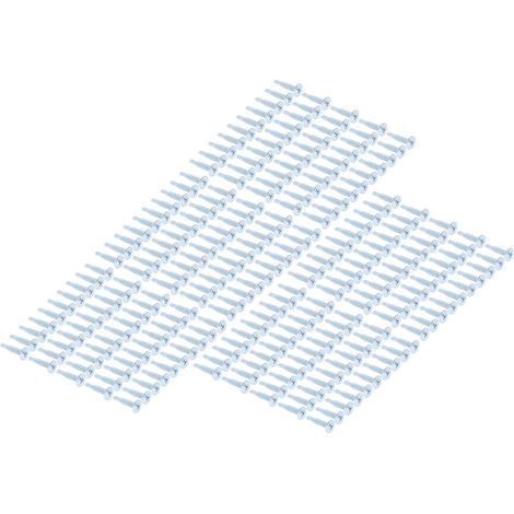 250 vis autoperceuses en acier au carbone zingué pour la fixation de tôles, tête ronde M4,8 x 25. (1/5)