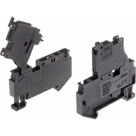 Bloc de jonction de traversée RS PRO, 4mm², Noir ( Prix pour Paquet de 10 )