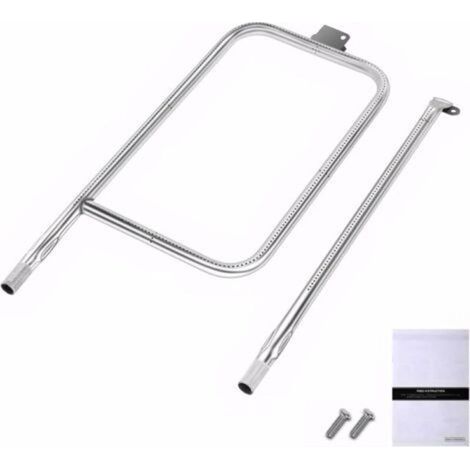 Brennerrohr 65032 (61,6 x 26,4 cm) für Weber Q300 Serie Q320, Q3000, Q3200, Edelstahl-Gasgrillzubehör (1/5)