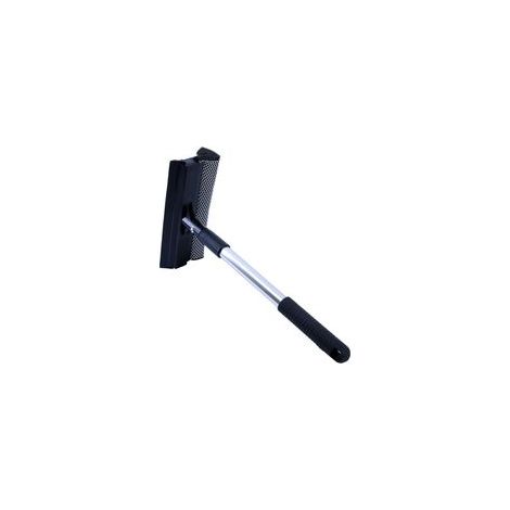 Raclette de pare-brise de voiture - avec manche extensible en aluminium - Noir - 36 à 50 cm (1/4)