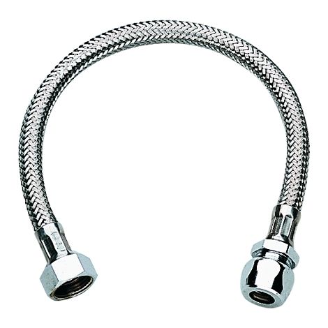 GROHE Druckschlauch 3/8 Zoll x Ø 10 mm QV, Länge 300 mm, chrom - 45120000 (1/4)
