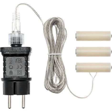 Transformator für 3x AA Batterien mit Timer und 4m Kabel (1/4)