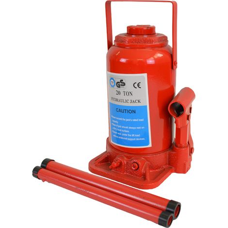 Cric auto crick sollevatore idraulico martinetto a bottiglia 20000 kg 20 T TON (1/2)