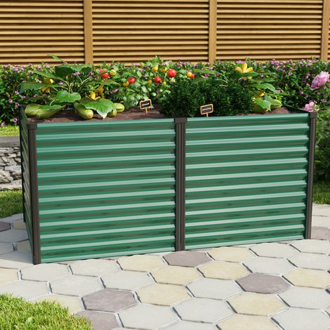 Vitavia Hochbeet "Linus 858", seegras/ schwarz, 188 x 96 x 86 cm (L x B x H) (1/3)