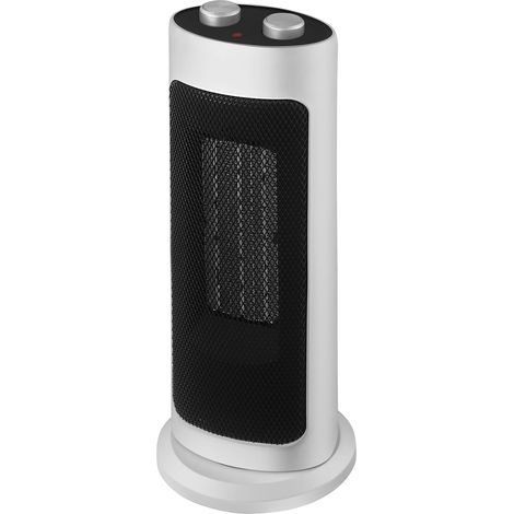 Generatore di aria calda ceramico, 2000W, base oscillante. Bianco (1/5)