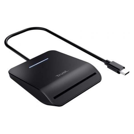 Lector de DNI Trust Primo 26061/ USB Tipo-C/ Negro