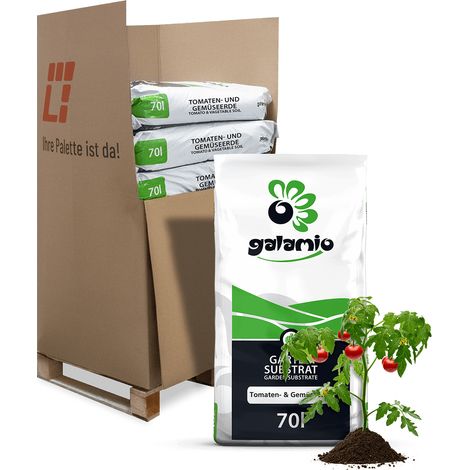Galamio Tomaten- Gemüseerde 70l x 12 Sack 840l 12er