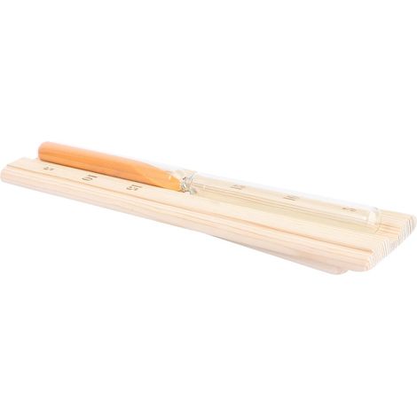 Sablier de Sauna en Bois, Minuteur 15, Graduation Claire, pour Salle de Sauna et Vapeur Sèche, Finition Soignée (1/5)