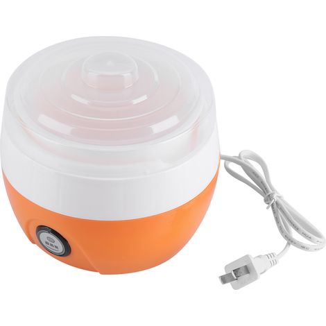 Yaourtière électrique automatique 220V 1L, machine à yaourt DIY, récipient en plastique, prise CN, orange (1/5)