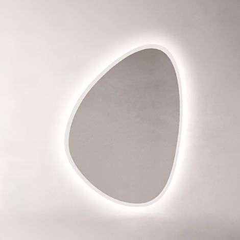 Specchio ovale da bagno Retroilluminato a Led 73x100 cm (1/2)