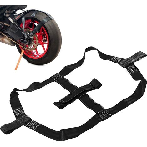 Spanngurte Motorrad Transportsicherung mit 1000kg Arbeitslast, Schwarz