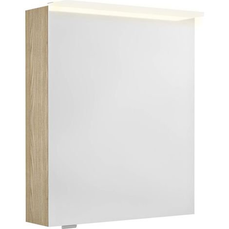 Armoire à miroir LINEX avec. Lumière LED, 60x70x15cm, gauche/droite, Elm Bardini (1/4)