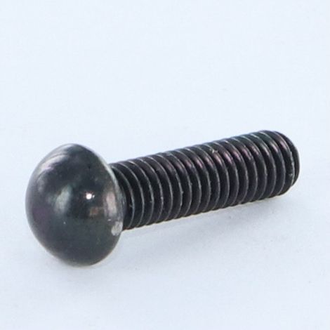 Vis métaux Tête ronde TR Non fendue M4X15 Diamètre de tête: 7 Acier zingué noir