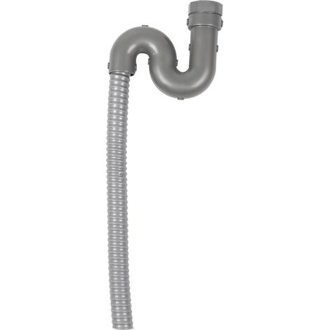 Outil de vidange pour bouchon de lavabo de salle de bain en acier inoxydable coudé en S (1/5)