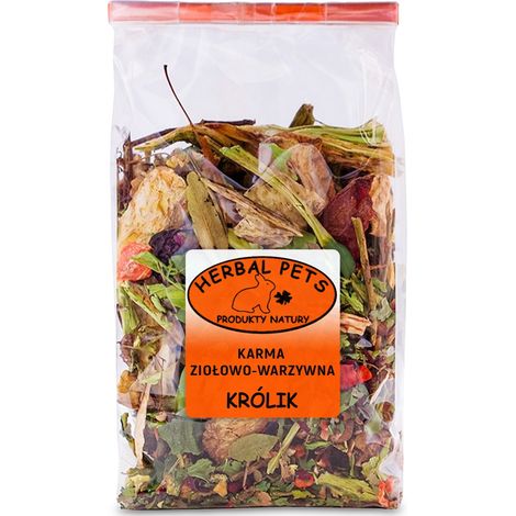 Alimento completo a base di erbe e verdure per conigli, 150 g. (1/2)