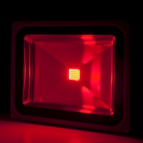 Faretto Proiettore LED 50W 4.250Lm IP65 Rosso Brico 40.000H [BQFS29050B-R]