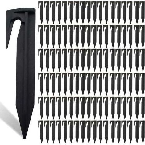 Lot de 200 Piquets De Fixation Pour Câbles Périphériques, Piquet Fil Robot Tondeuse, Accessoires Pour Tondeuses à Gazon Robot, Crochet Pour Robot Tondeuse, Câble De Délimitation… (1/5)