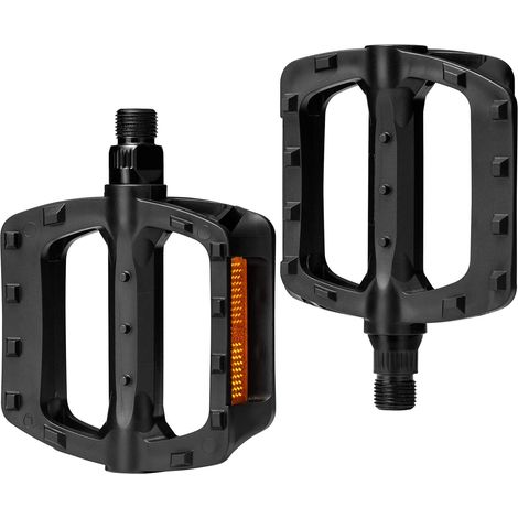 1 paire de pédales de vélo VTT BMX route plates antidérapantes (1/5)
