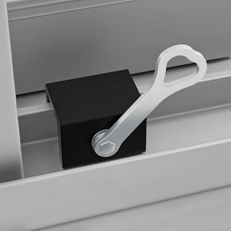 Verrou Porte Coulissante - Alliage D'aluminium - Pour Fenêtres Et Portes Coulissantes - 6 Pièces (1/5)