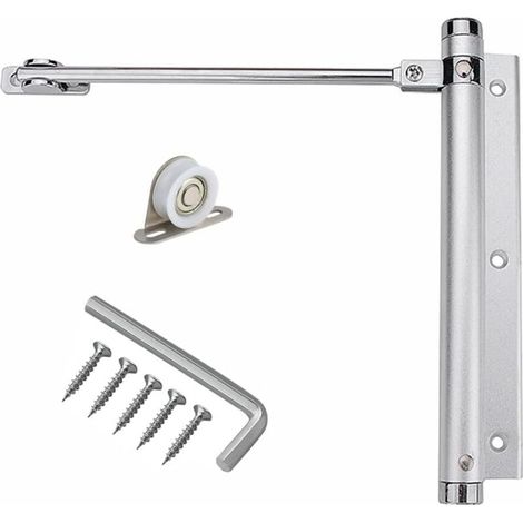 Ferme-Porte à Ressort en Alliage d'aluminium de Porte Closers réglable Facile à installer Dispositif de fermeture automatique 45kg (1/5)