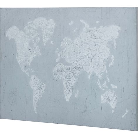 HOMCOM Stampa su Tela in Legno di Pino 120x90cm per Casa e Ufficio Grigia Bianca (1/5)