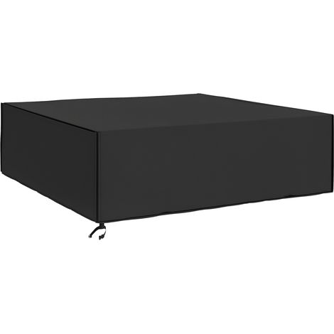 Outsunny Large Patio Garden Furniture Set Cover 600D Oxford Square Waterproof, 230 x 230 x 70 cm, Black