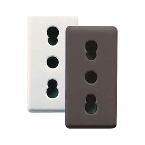 Presa Bivalente System 10 e 16 A 250V 2P con T Gewiss Bianco (1/3)