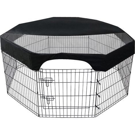Couvercle octogonal pour parc à chiens, 8 panneaux, 60 cm, filet anti-UV en tissu Oxford imperméable (1/4)