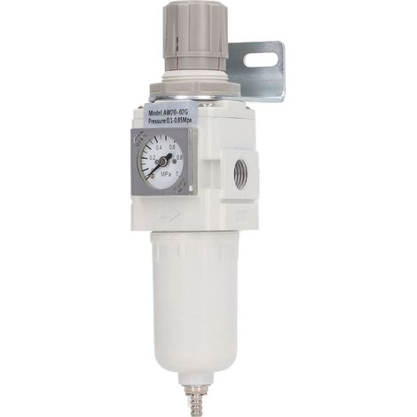Luftfilter-Druckregler G1/4 Kompressor-Rohrverschraubungen Werkzeugzubehör mit Halterung (1/5)