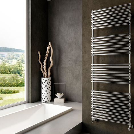 ELEN radiatore bagno scaldasalviette 799W 500x1885 Inox lucido 3551440133007