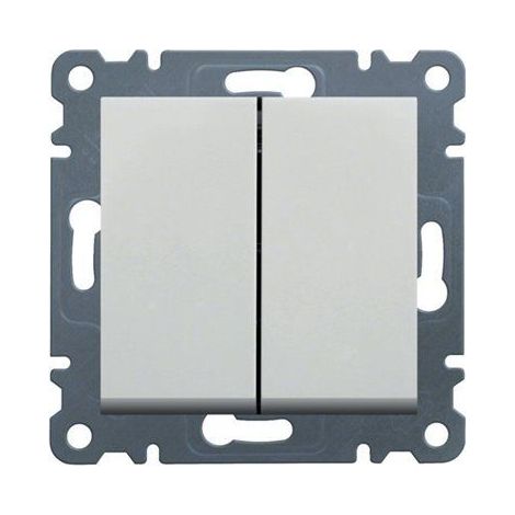 Interruptor doble para escaleras Lumina, color blanco WL0050 (1/2)
