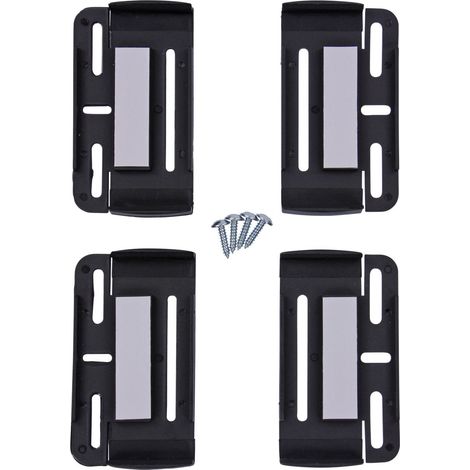 eufab Modelo Klip kit fijación placas negro