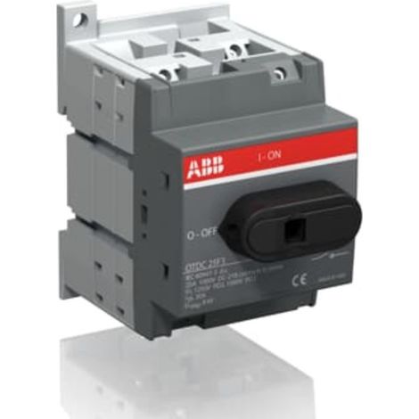 Interruttore di manovra sezionatore OTDC 3 poli 25A 1000Vdc ABB OTDC25F3 (1/2)