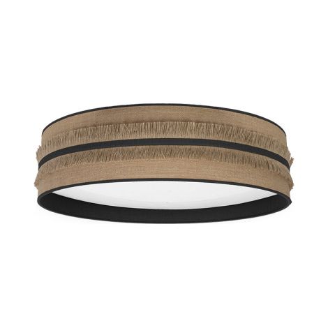 FABRILAMP Lampada a soffitto 96w Natalia Saco-nero 7488lm 3000k,4000k,6500k 13x60x60 Cm (1/2)